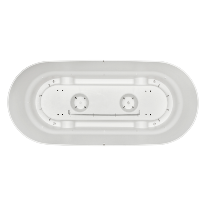 greenville terrace trough 60cm wheels wit
